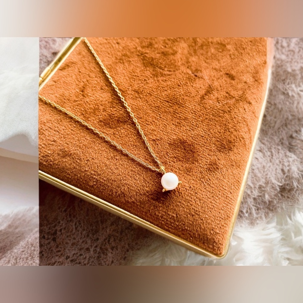 COPY - Kate Spade Gold Pearl Chain Necklace